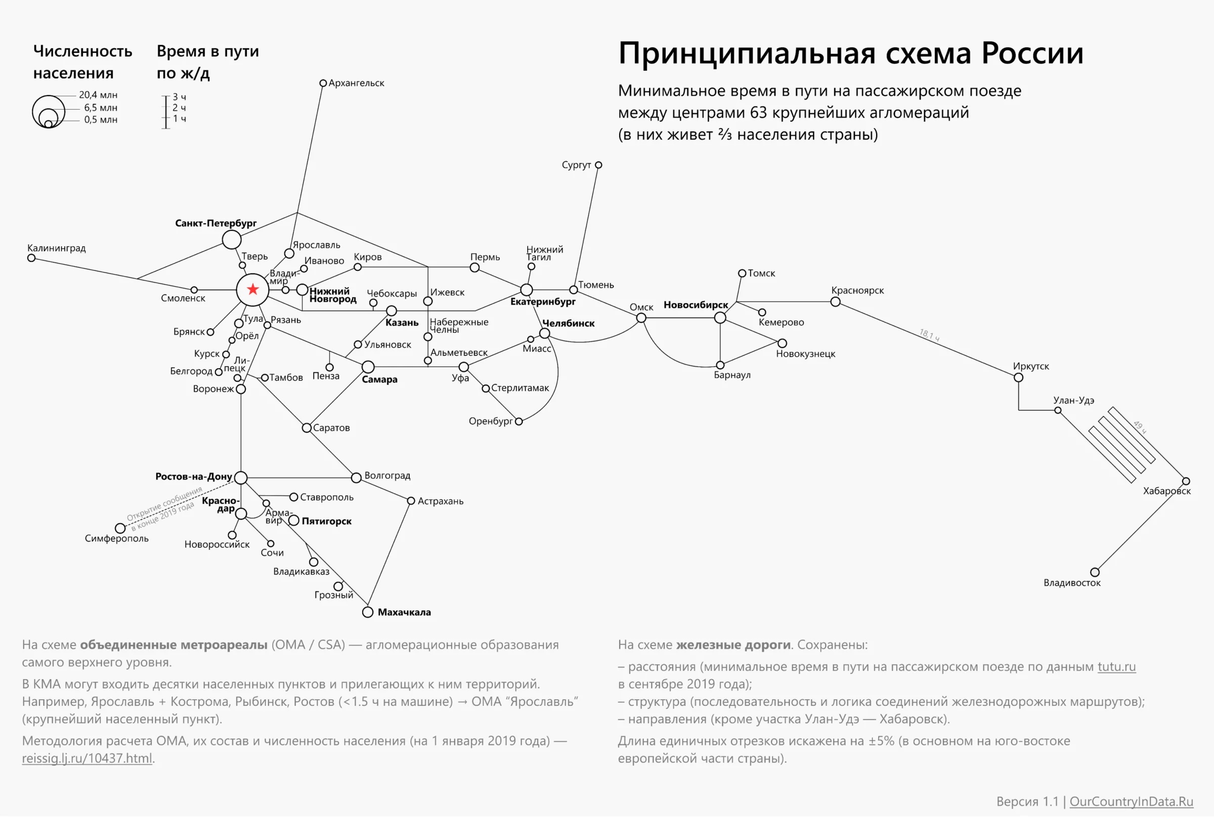 Карта с названиями дорог